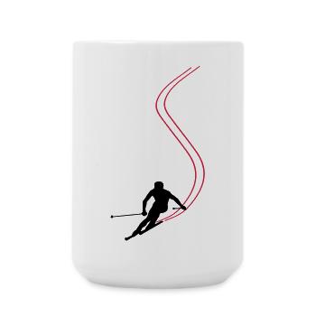 Ski ! - Grande tasse 440 ml - blanc - Devant
