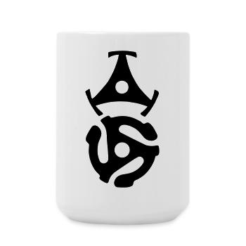 45 R.P.M. Record Adaptors - Large Mug 440 ml - white - Front