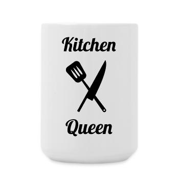 Kitchen Queen - Large Mug 440 ml - white - Front