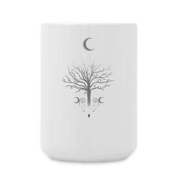 Occult Moon Tree Dark Autumn - Large Mug 440 ml - white - Front