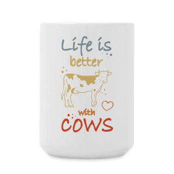Kuhliebhaber - Große Tasse 440 ml - Weiß - Vorne