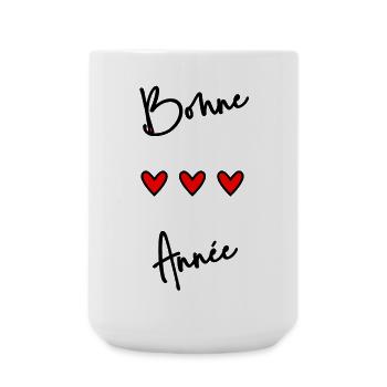 BONNE ANNEE. SAINT SYLVESTRE. NOUVELLE ANNÉE - Grande tasse 440 ml - blanc - Devant