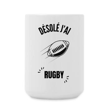 Outline Football Chart - Large Mug 440 ml - white - Front