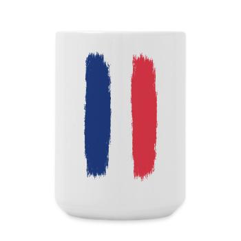 Francey Flag, Viva France, A Symbol of Unity - Large Mug 440 ml - white - Front