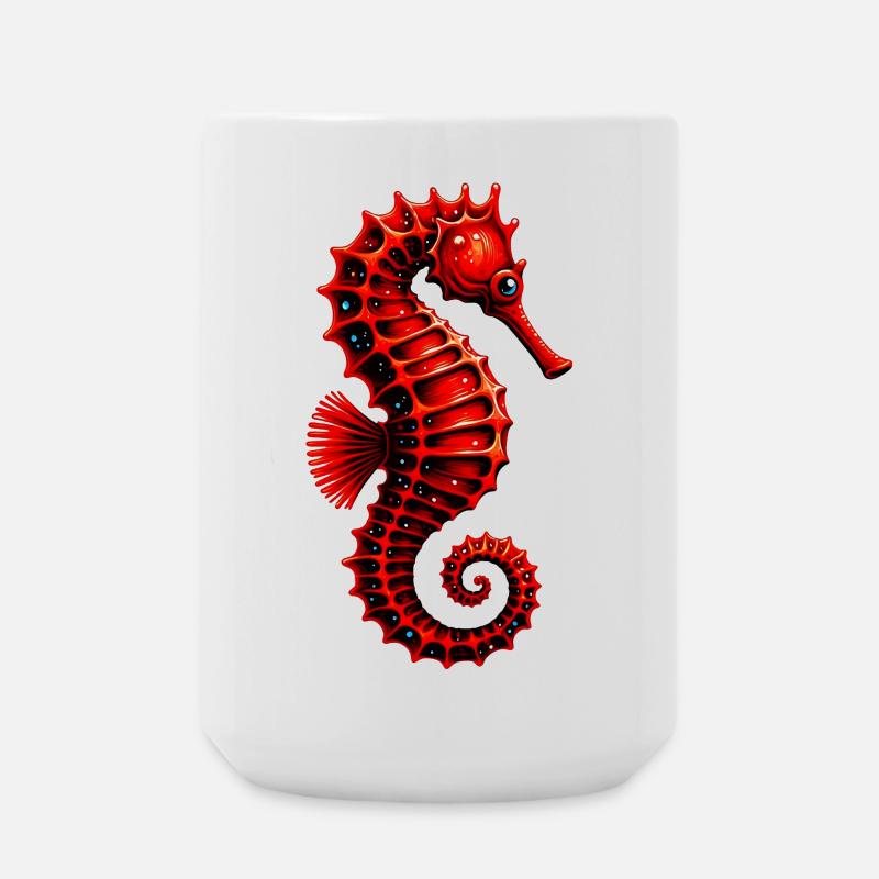 Seepferdchen - Große Tasse 440 ml - Weiß