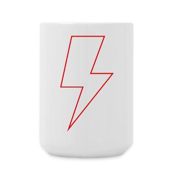The Red Bolt - Standard - Large Mug 440 ml - white - Front