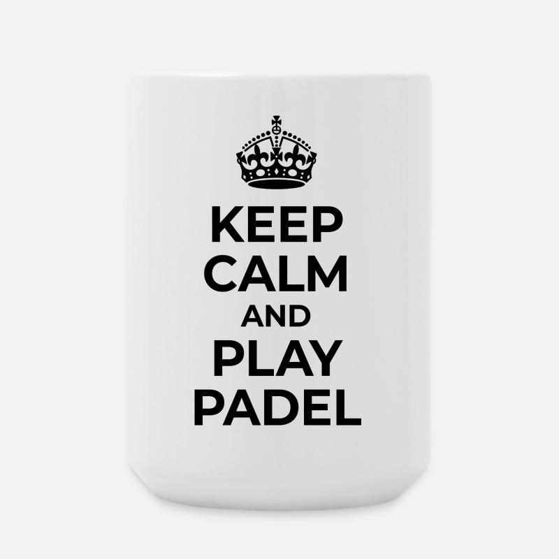 Keep Calm and Play Padel - Large Mug 440 ml - white