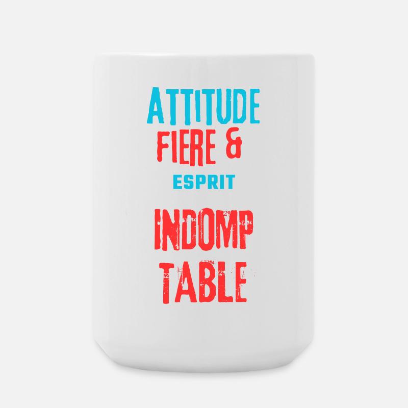 Proud and indomitable - Large Mug 440 ml - white