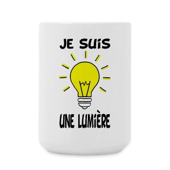 Je suis une lumière - Grande tasse 440 ml - blanc - Devant
