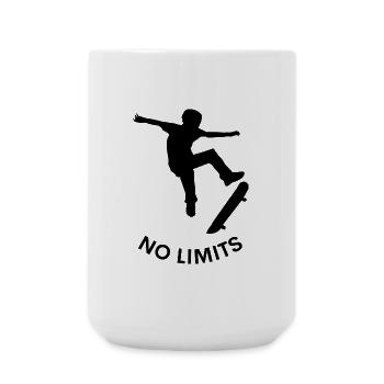 No Limits – Skateboard Dreams - Große Tasse 440 ml - Weiß - Vorne