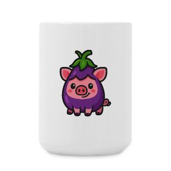Cochon Gina - Grande tasse 440 ml - blanc - Devant