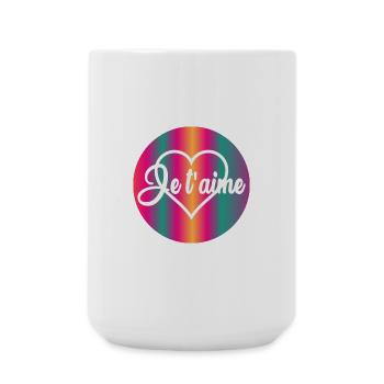 MOTHER'S DAY. HAPPY MOTHER'S DAY. MOM - Large Mug 440 ml - white - Front