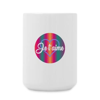 MOTHER'S DAY. HAPPY MOTHER'S DAY. MOM - Large Mug 440 ml - white - Front