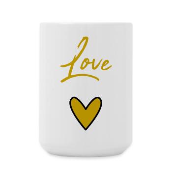 PAAR. GERADE VERHEIRATET. Junggesellinnenabschied. VALENTINSTAG. LIEBE. - Große Tasse 440 ml - Weiß - Vorne