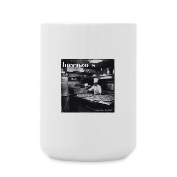 Lorenzos Pizza Logo - Große Tasse 440 ml - Weiß - Vorne