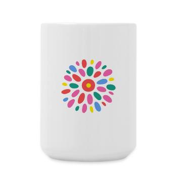 VALENTINE'S DAY. Bachelorette party. I LOVE YOU. I LOVE YOU. LOVE - Large Mug 440 ml - white - Front