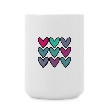 PAAR. ICH HABE GERADE GEHEIRATET. Junggesellinnenabschied. VALENTINSTAG. LIEBE. - Große Tasse 440 ml - Weiß - Vorne