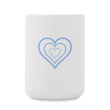 VALENTINE'S DAY. Bachelorette party. I LOVE YOU. I LOVE YOU. LOVE - Large Mug 440 ml - white - Front