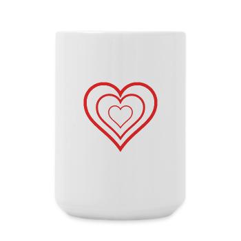 MISTRESS. HEART. MASTER. THANK YOU. THANK YOU MISTRESS. - Large Mug 440 ml - white - Front