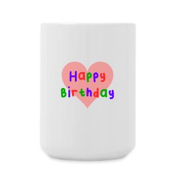 JAHRESTAG. ALLES GUTE ZUM GEBURTSTAG. ALLES GUTE ZUM GEBURTSTAG. - Große Tasse 440 ml - Weiß - Vorne