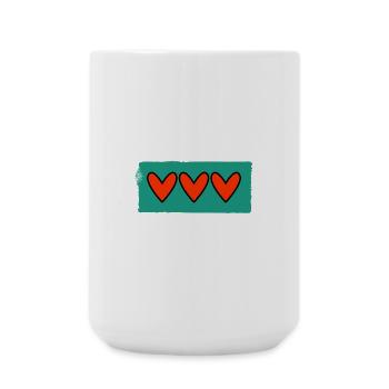 GERADE VERHEIRATET. Junggesellinnenabschied. VALENTINSTAG. PAAR - Große Tasse 440 ml - Weiß - Vorne