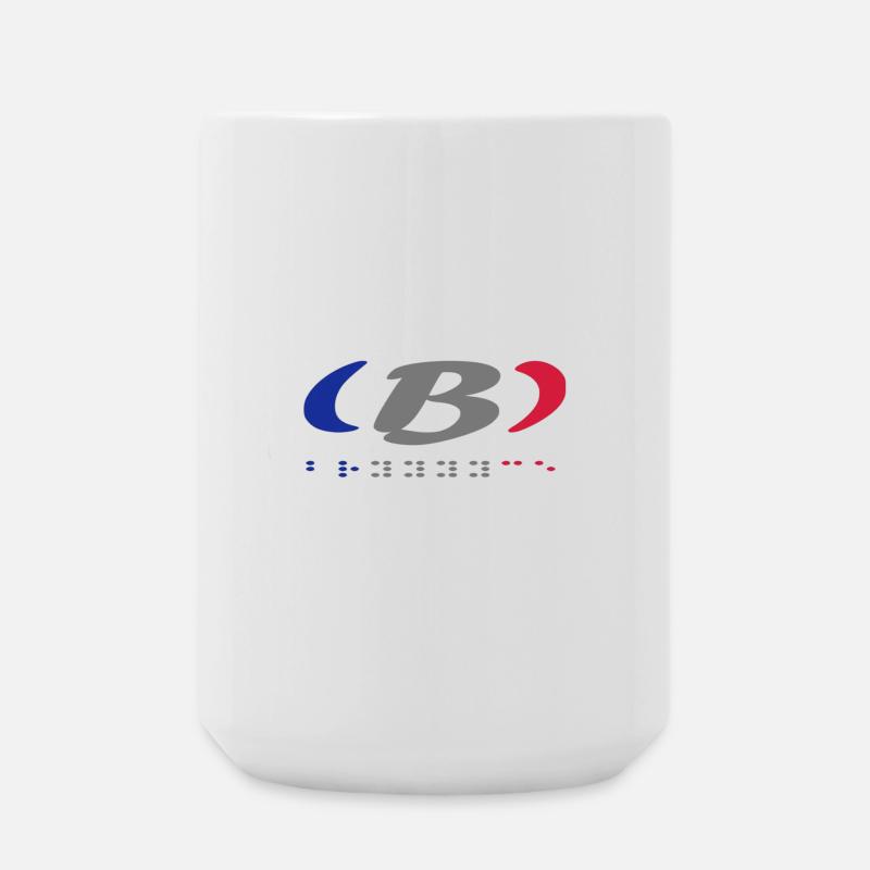 Design Graphique Abstrait Coloré - Grande tasse 440 ml - blanc