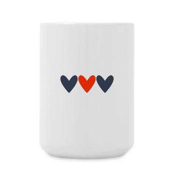 JUST MARRIED. Bachelorette party. VALENTINE'S DAY. COUPLE - Large Mug 440 ml - white - Front