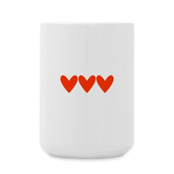 PAAR. ICH HABE GERADE GEHEIRATET. Junggesellinnenabschied. VALENTINSTAG. LIEBE. - Große Tasse 440 ml - Weiß - Vorne