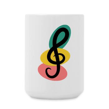 ANNIVERSAIRE. HAPPY BIRTHDAY. JOYEUX ANNIVERSAIRE. - Grande tasse 440 ml - blanc - Devant