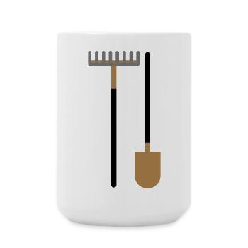 appareils de jardin - Grande tasse 440 ml - blanc - Devant