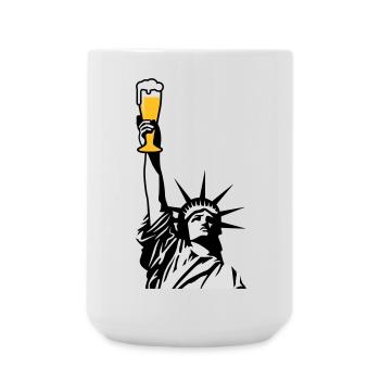 Free Beer - Large Mug 440 ml - white - Front