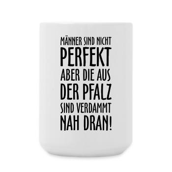 Pfälzer Männer aus der Pfalz - Große Tasse 440 ml - Weiß - Vorne