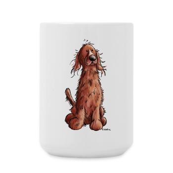 Süßer Irish Setter - Große Tasse 440 ml - Weiß - Vorne