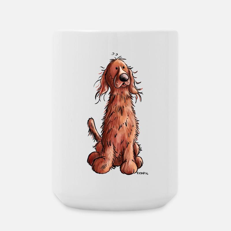 Süßer Irish Setter - Große Tasse 440 ml - Weiß