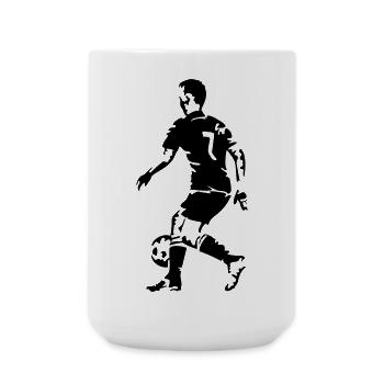 football - Large Mug 440 ml - white - Front