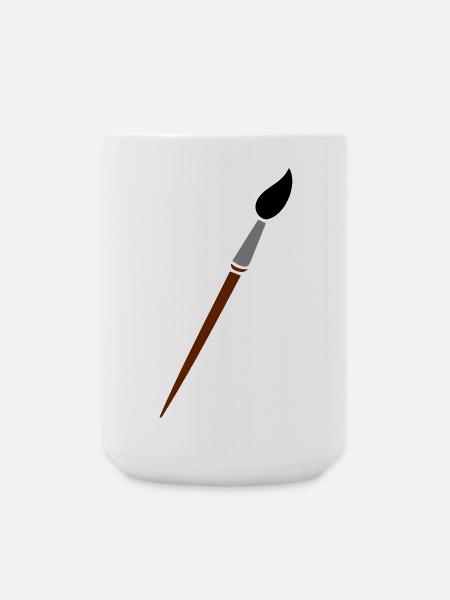 paint brush - Large Mug 440 ml - white