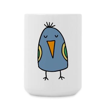 Drôle d’oiseau - Grande tasse 440 ml - blanc - Devant