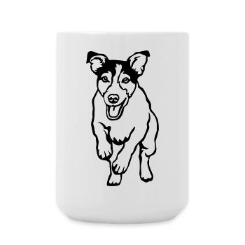 Jack Russell Terrier - Large Mug 440 ml - white - Front