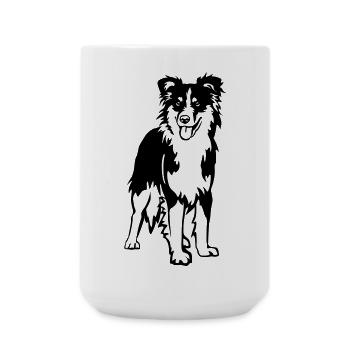 Australian Shepherd - Large Mug 440 ml - white - Front