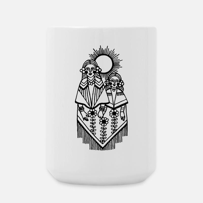Sonne und Freundschaft - Große Tasse 440 ml - Weiß