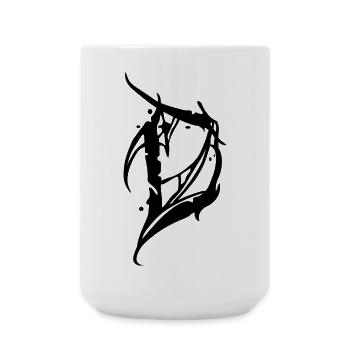 D - Large Mug 440 ml - white - Front