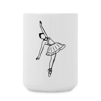 Ballet Girl - Large Mug 440 ml - white - Front