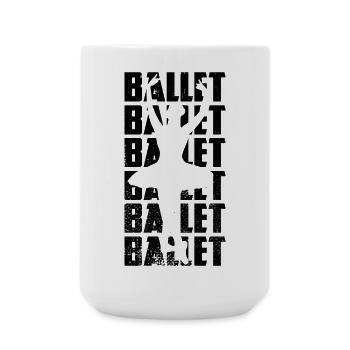 Ballett - Große Tasse 440 ml - Weiß - Vorne