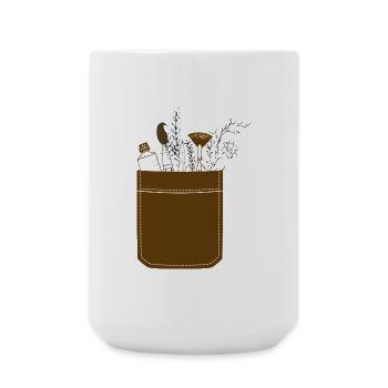 PocketArt - Große Tasse 440 ml - Weiß - Vorne