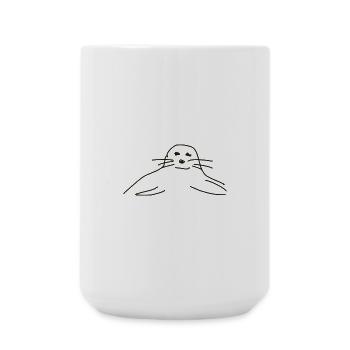 seal seals seal seals animals - Large Mug 440 ml - white - Front