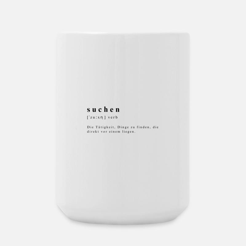 Search. Verb. Phonetic transcription. - Large Mug 440 ml - white