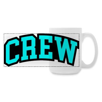 Lettrage de l’équipage - Grande tasse panoramique 440 ml - blanc - Droite