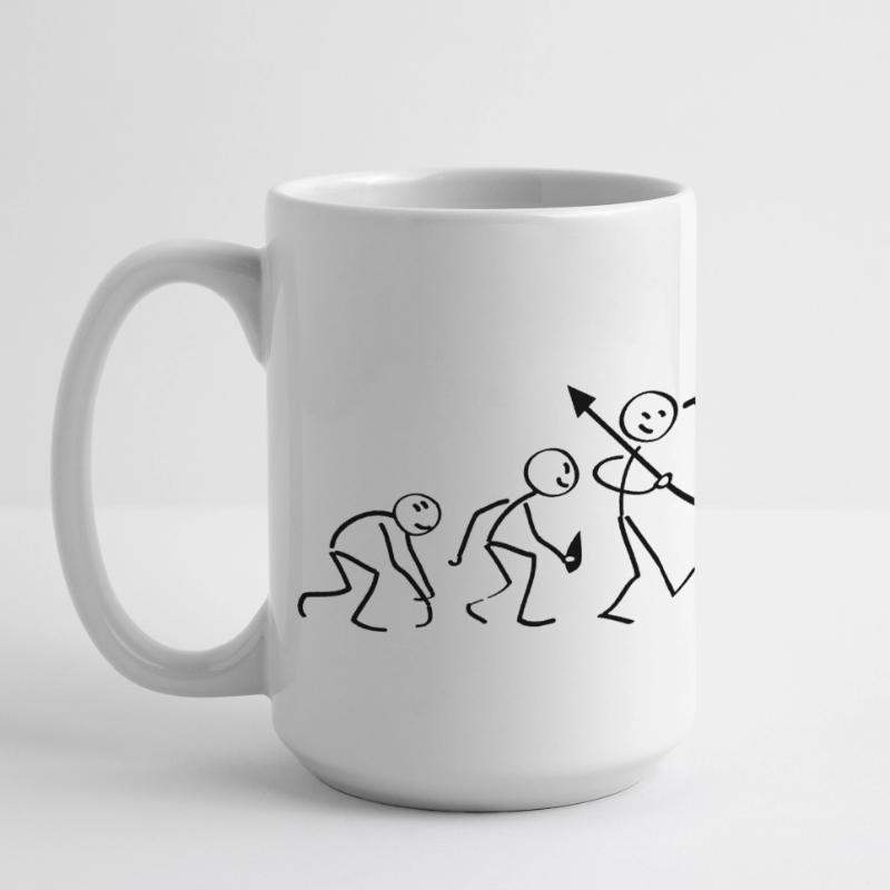 Evolution Computerarbeit Große Panoramatasse 440 ml