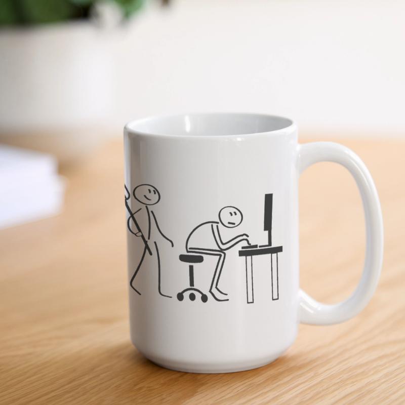Evolution Computerarbeit Große Panoramatasse 440 ml
