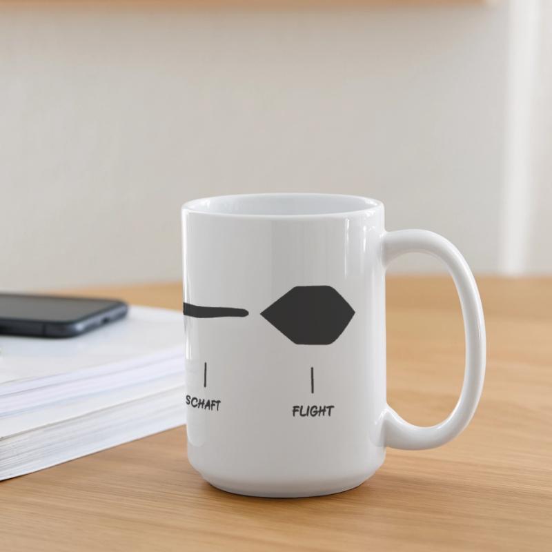 Explication de la fléchette Anatomie Conception de la fléchette Grande tasse panoramique 440 ml